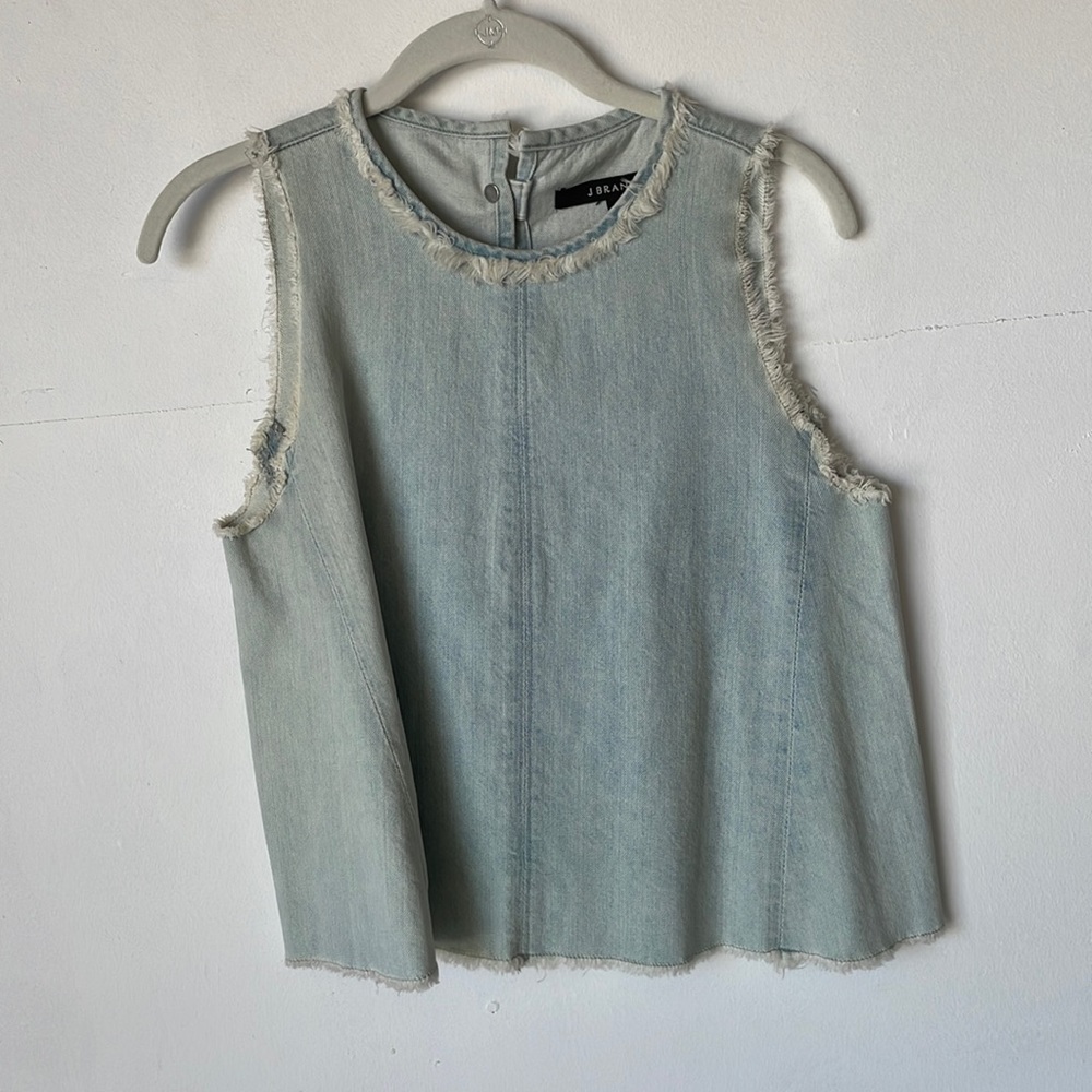 SOLD! J Brand denim sleeveless shirt